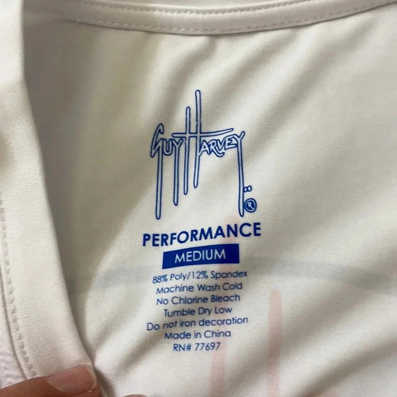Guy Harvey performance white long sleeve tee size medium - Picture 5 of 8